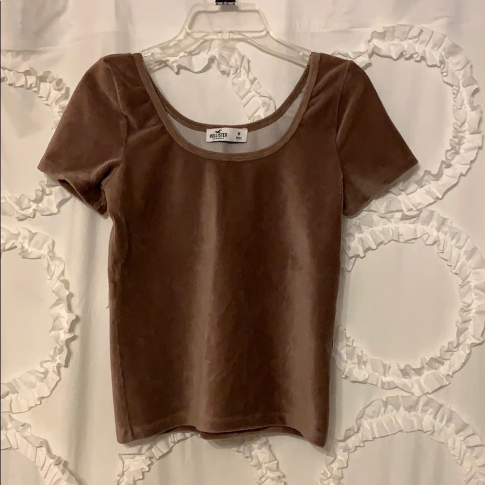 Hollister velvet shirt